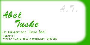 abel tuske business card